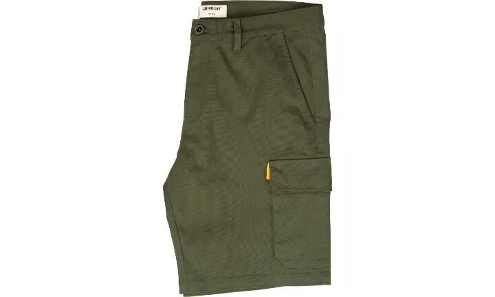 CAT Mens Stretch Cargo Shorts Caterpillar Work Workwear Bottoms - Marshland