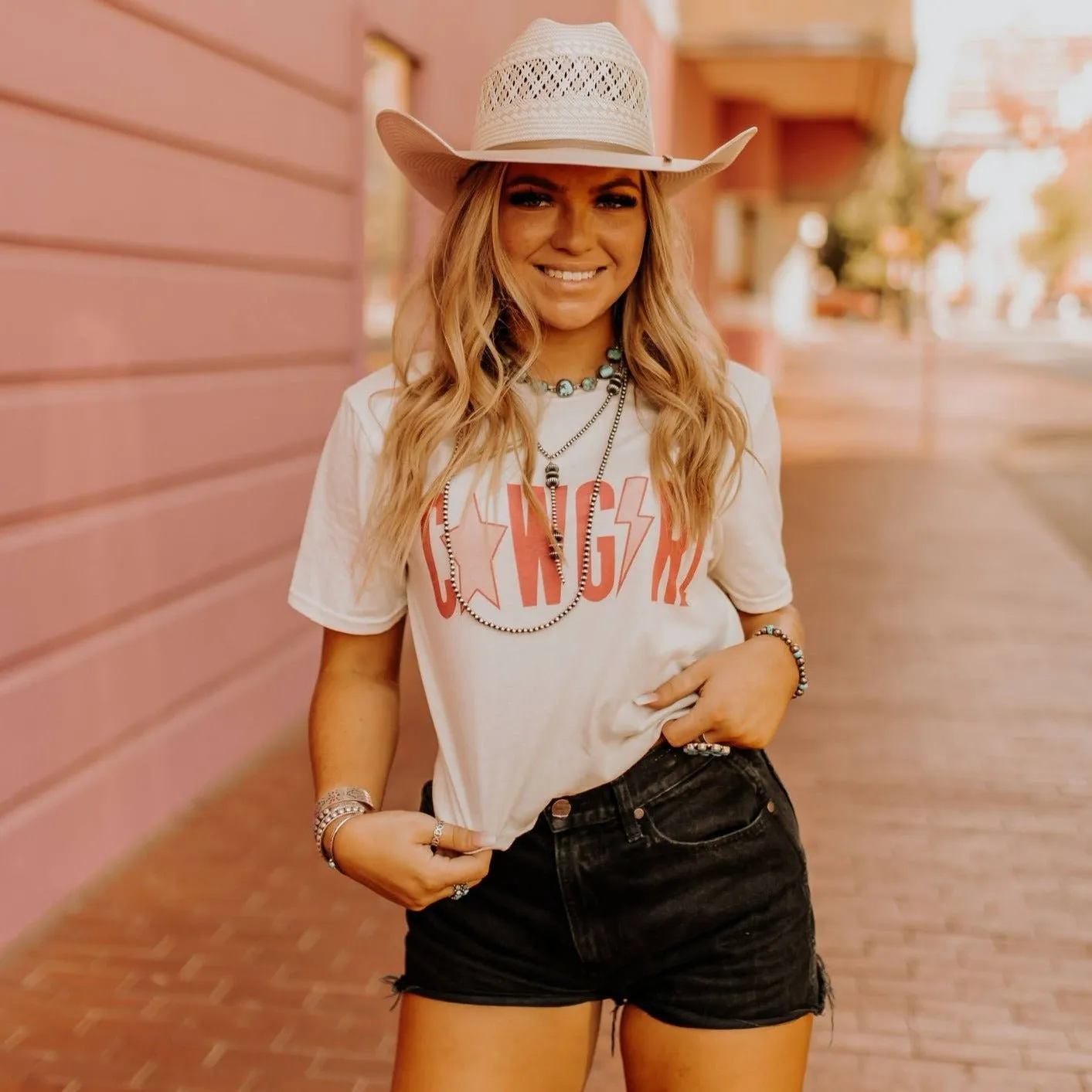 Cowgirl Star Crop Graphic Tee