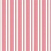 Heacham Stripe Cranberry Curtain Fabric