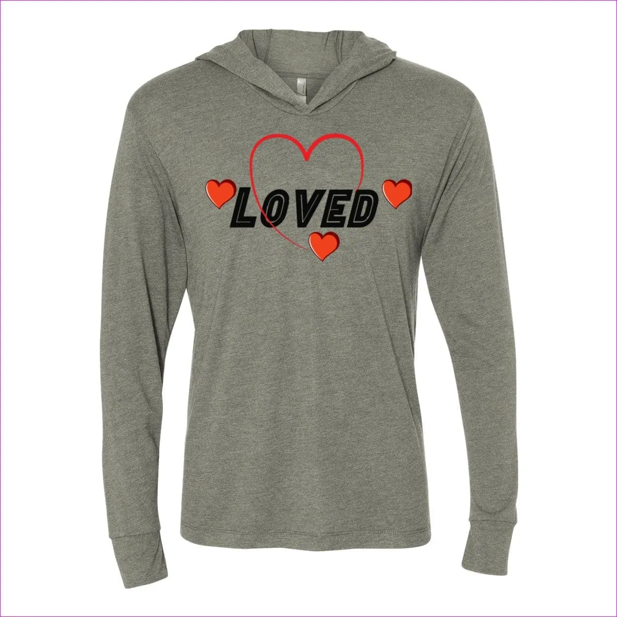 Loved Womens Triblend Hooded Tee