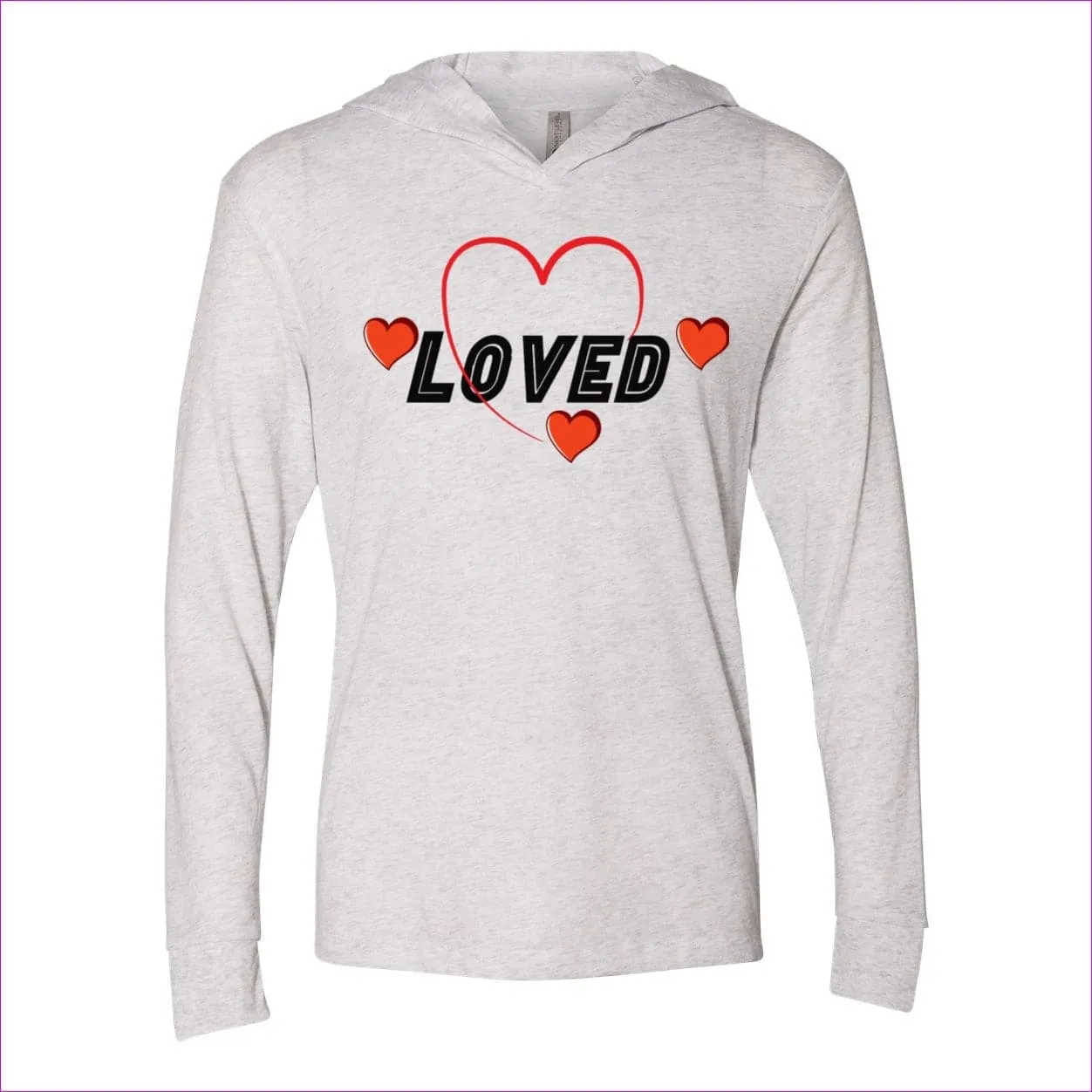 Loved Womens Triblend Hooded Tee