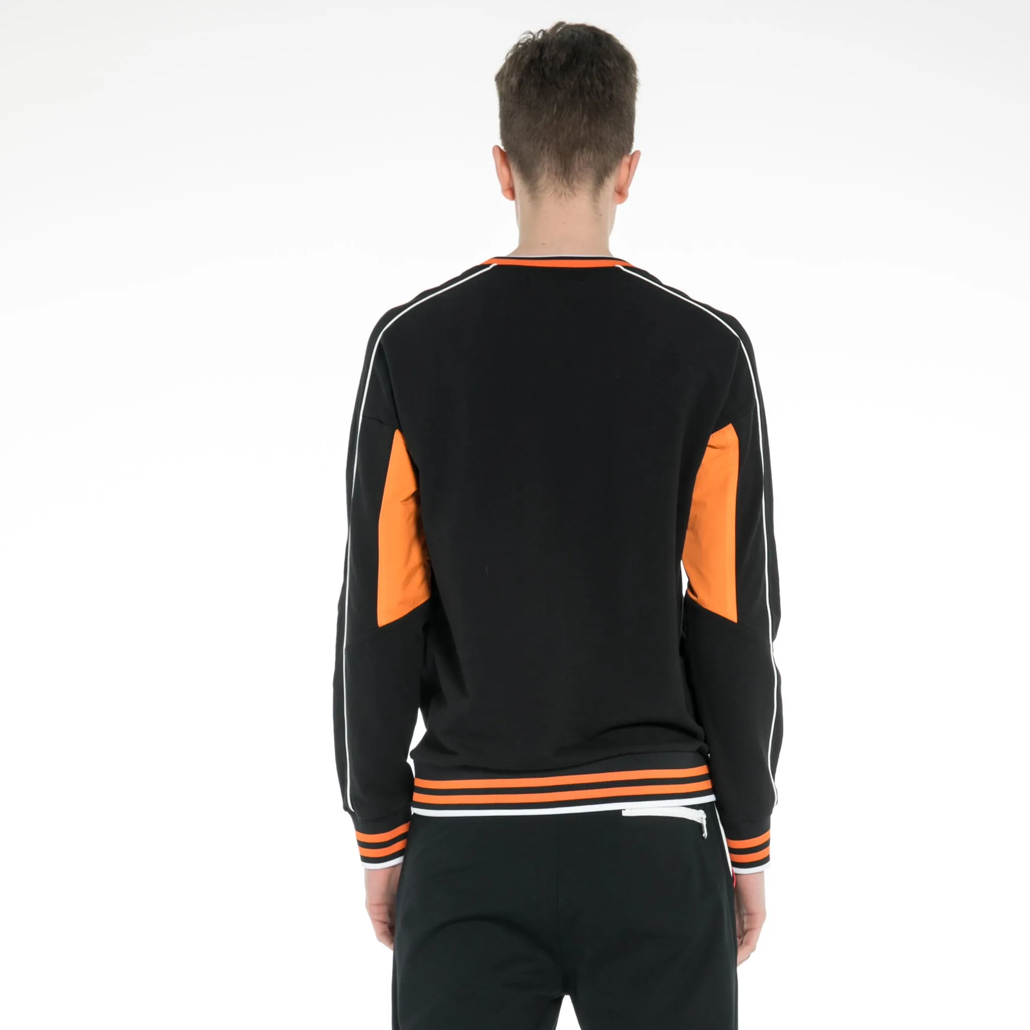 Mens Sports Contrast Multi-Color Jumper