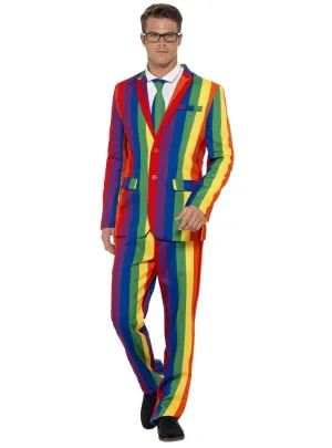 Over The Rainbow Mens Deluxe Stand Out Suit