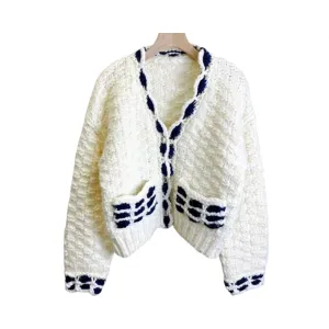 Pre Order:  Loose Vintage Hand Knit Cardigan