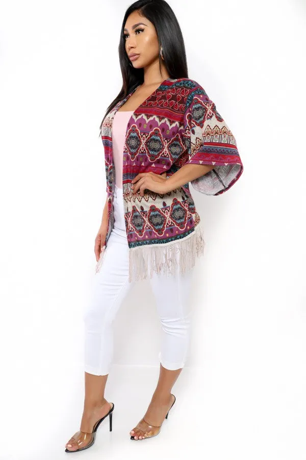 PUA0009 - WIDE SLEEVE CARDIGAN