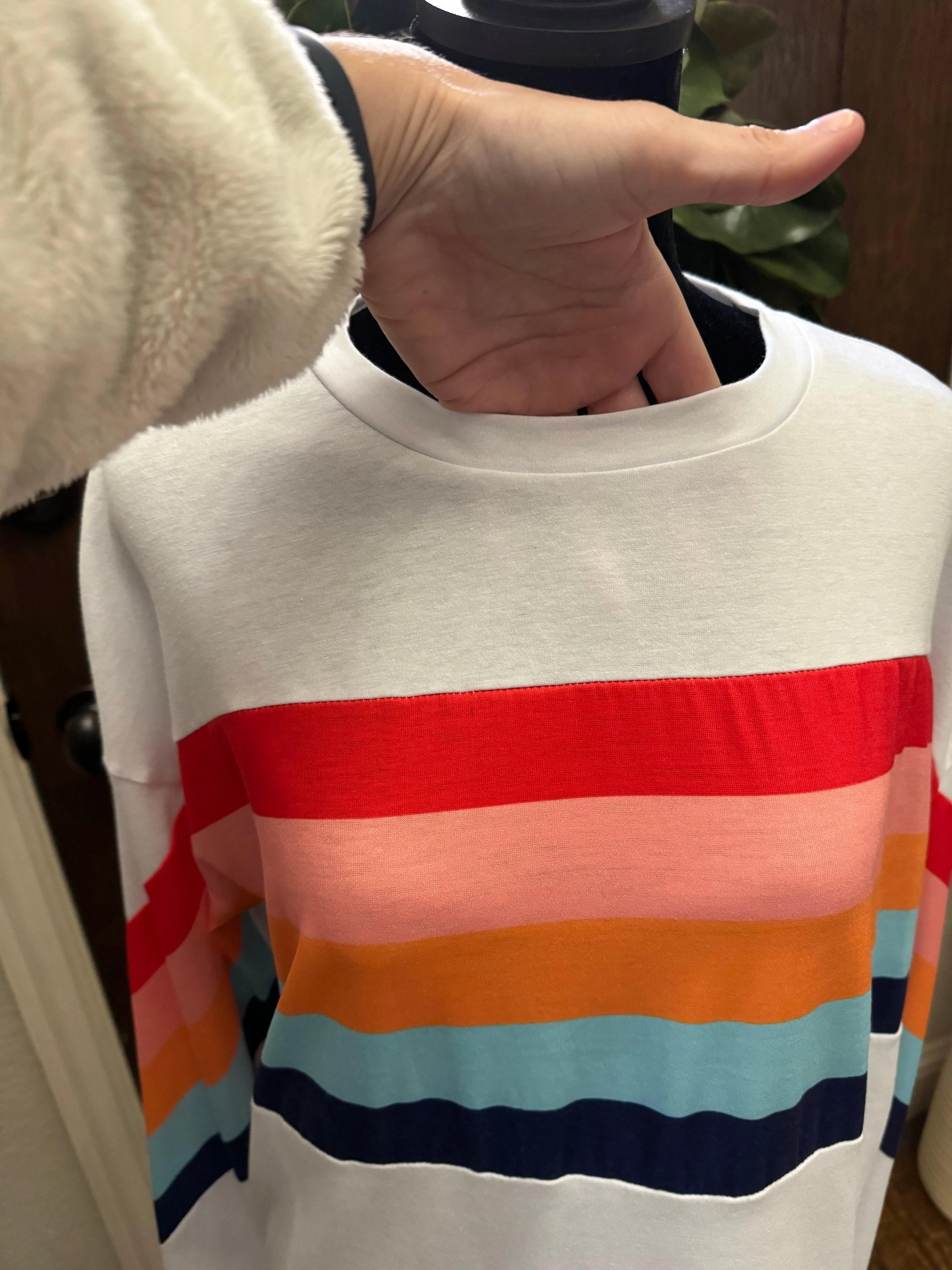 Rainbow Ribbon Stripe Top