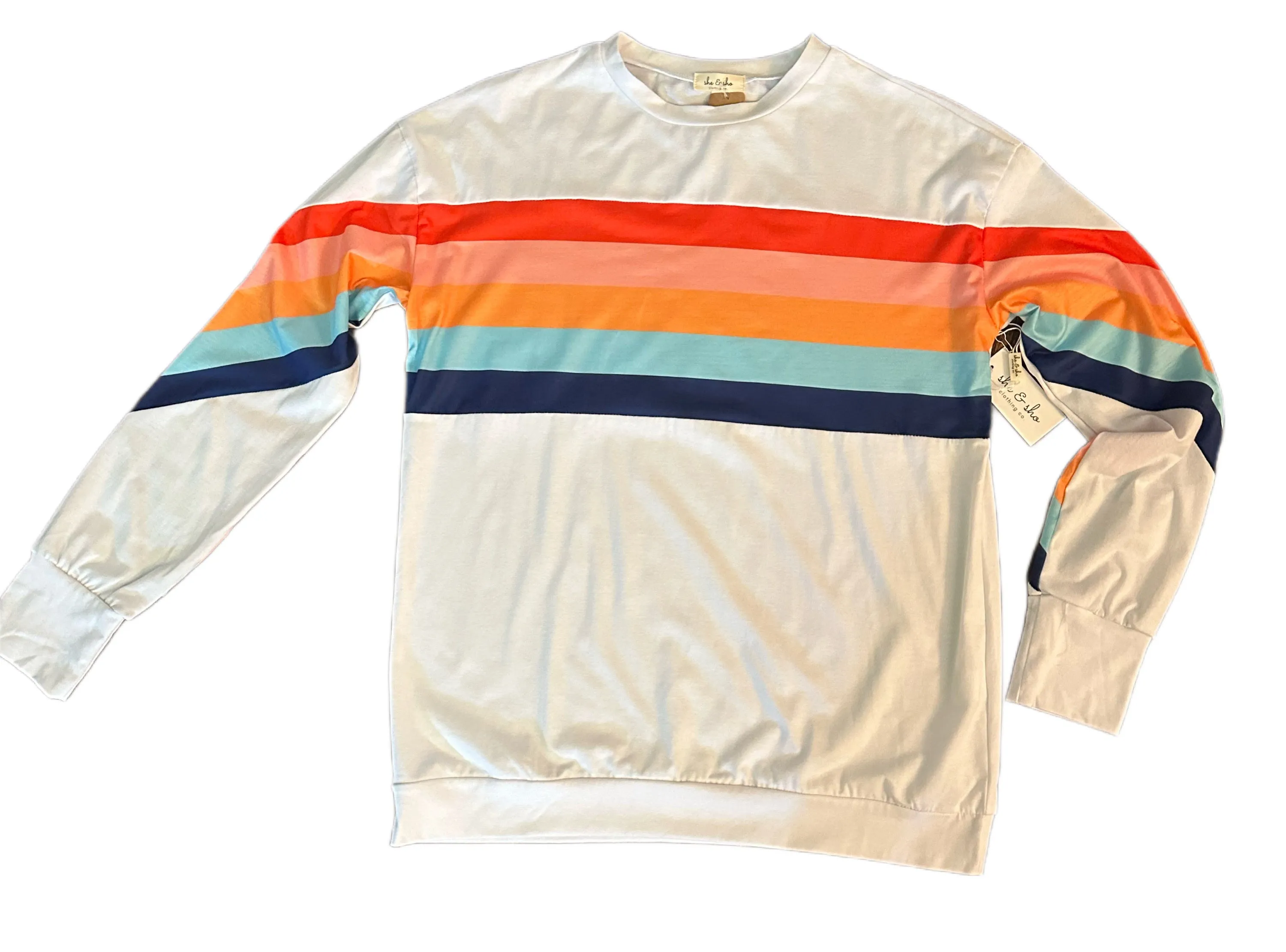 Rainbow Ribbon Stripe Top