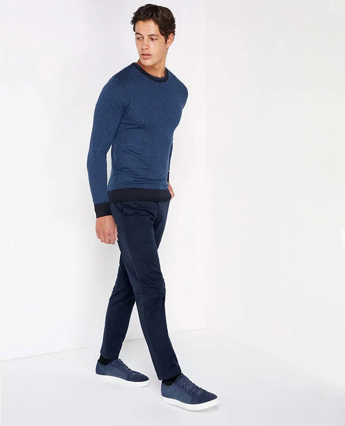 Slim Fit Merino Wool-Blend Crew Neck Sweater