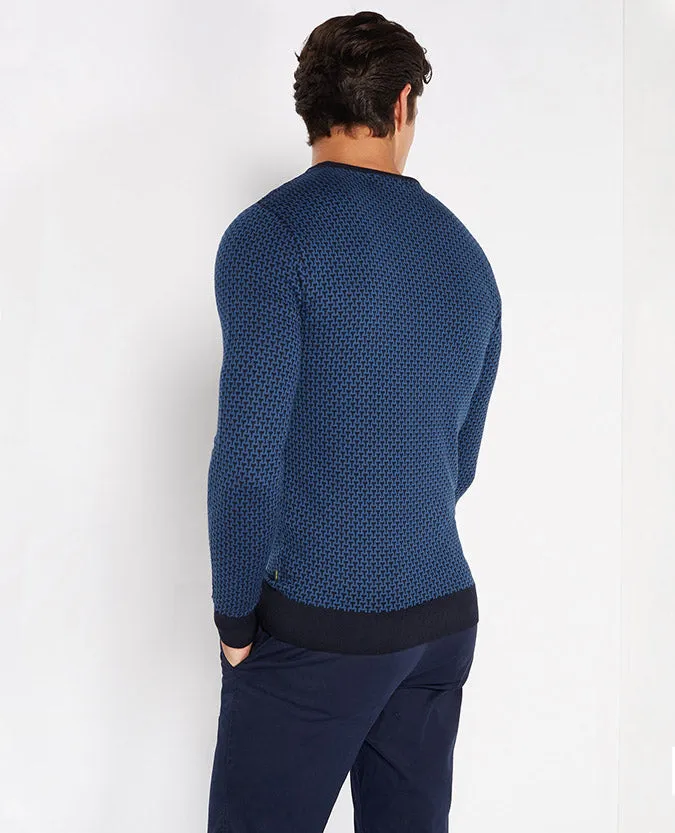 Slim Fit Merino Wool-Blend Crew Neck Sweater