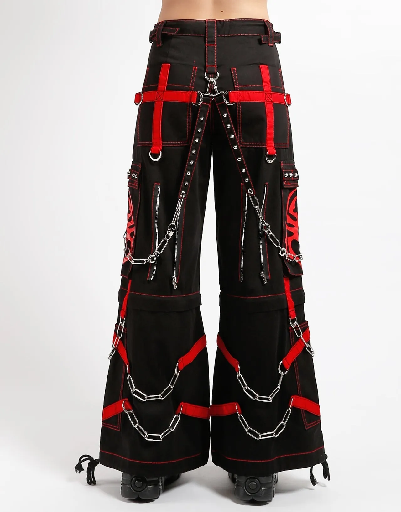 SPIDER ZIP OFF PANT RED