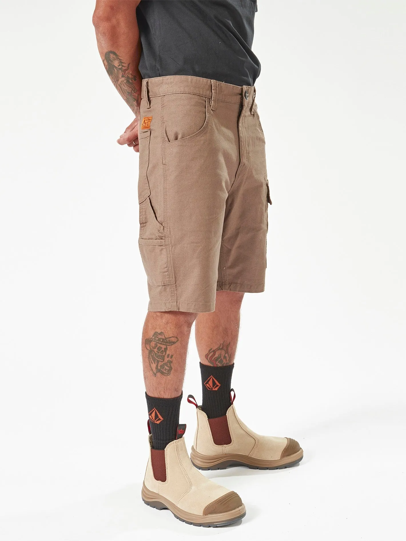 Volcom Workwear Caliper Work Shorts - Brindle