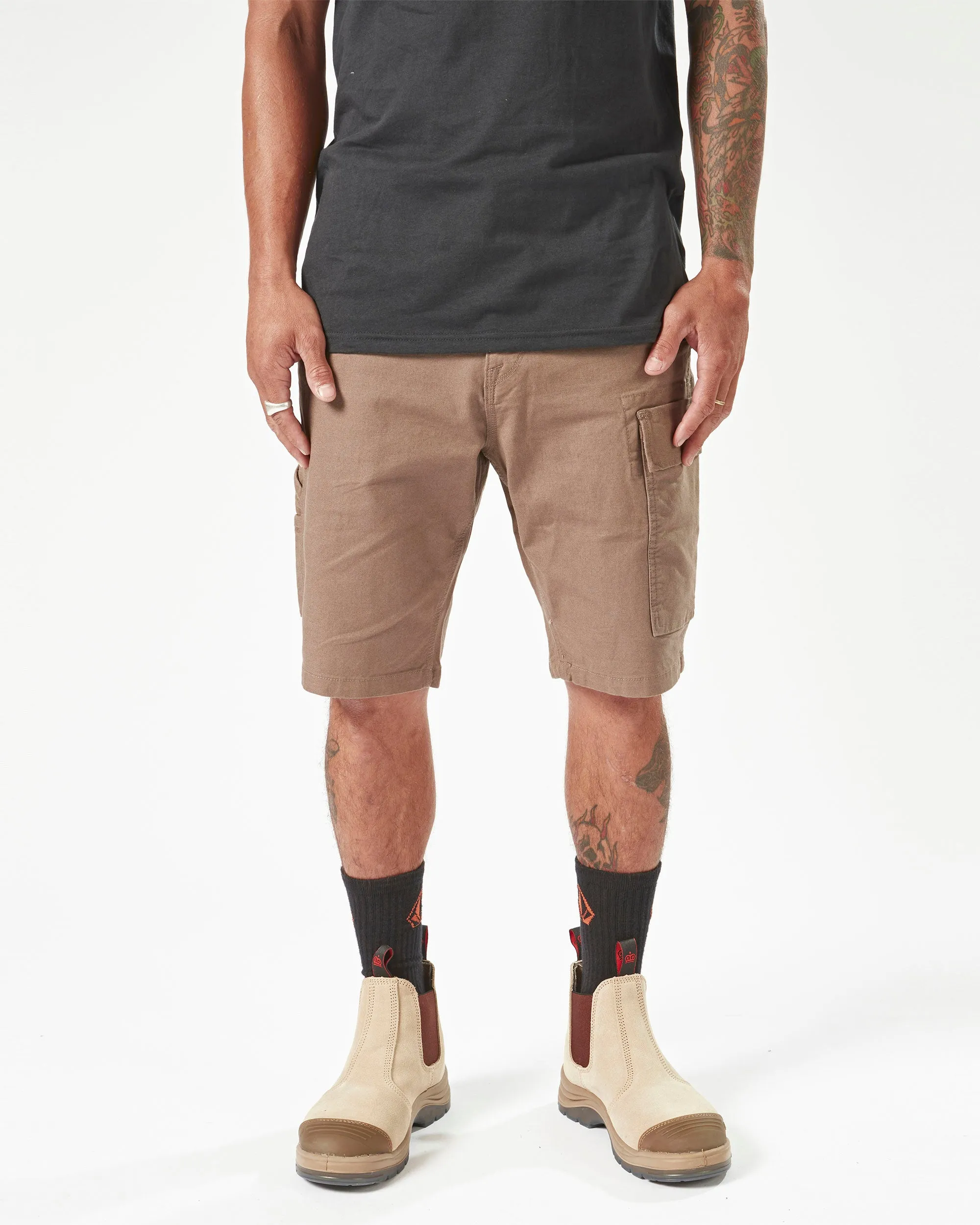 Volcom Workwear Caliper Work Shorts - Brindle