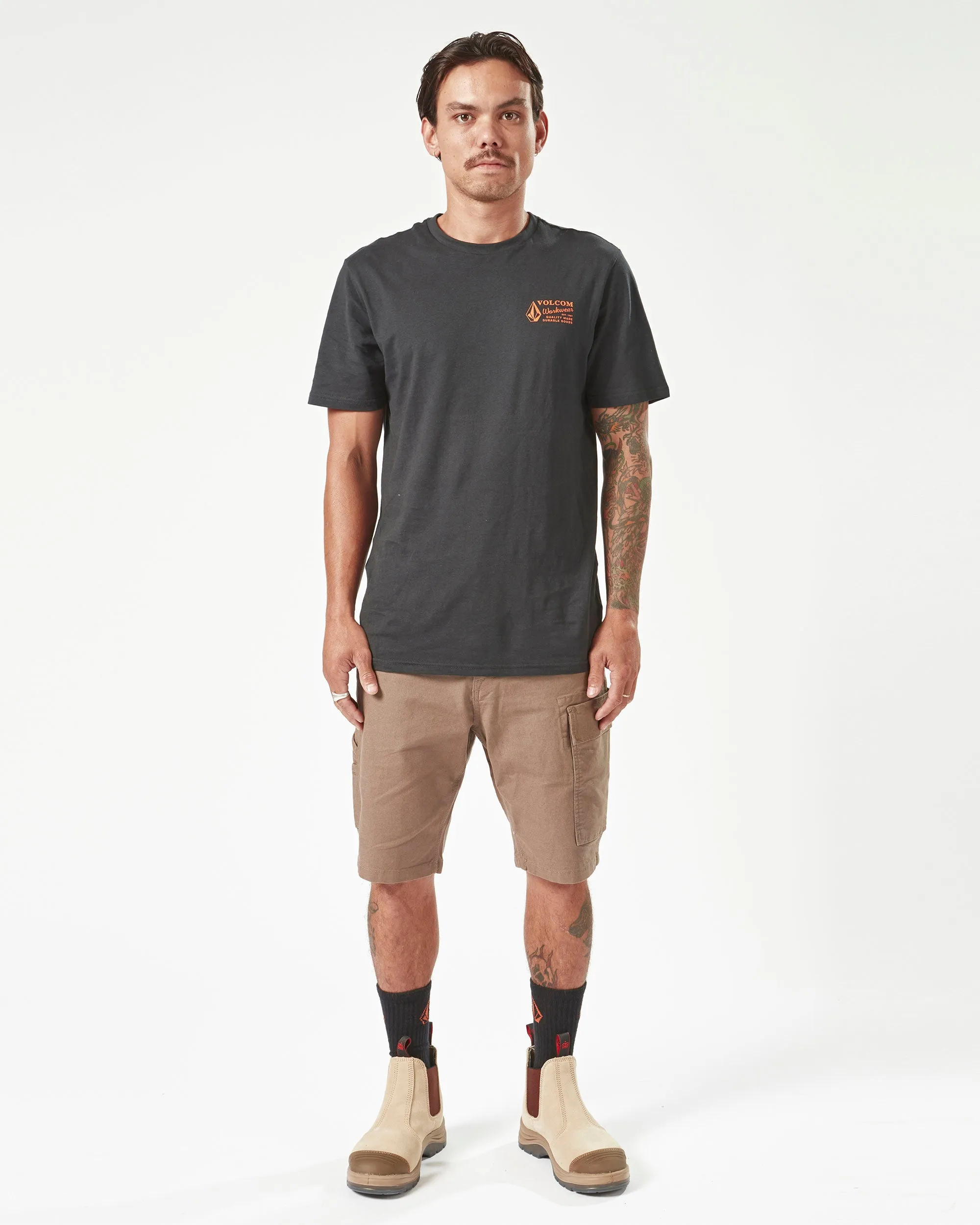 Volcom Workwear Caliper Work Shorts - Brindle