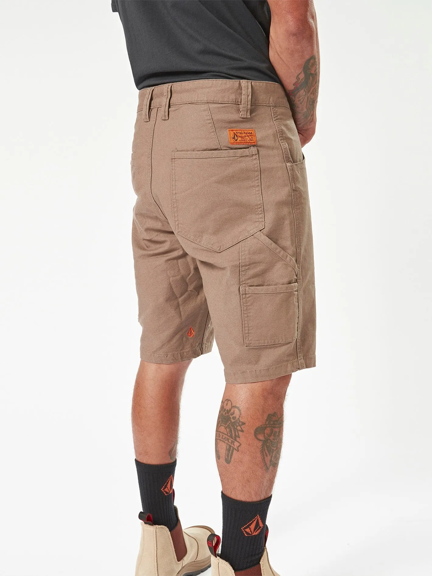 Volcom Workwear Caliper Work Shorts - Brindle