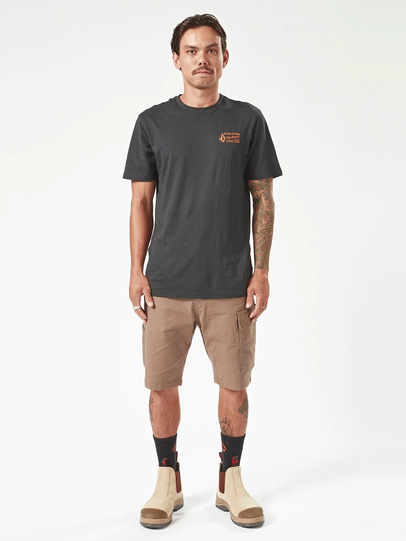 Volcom Workwear Caliper Work Shorts - Brindle