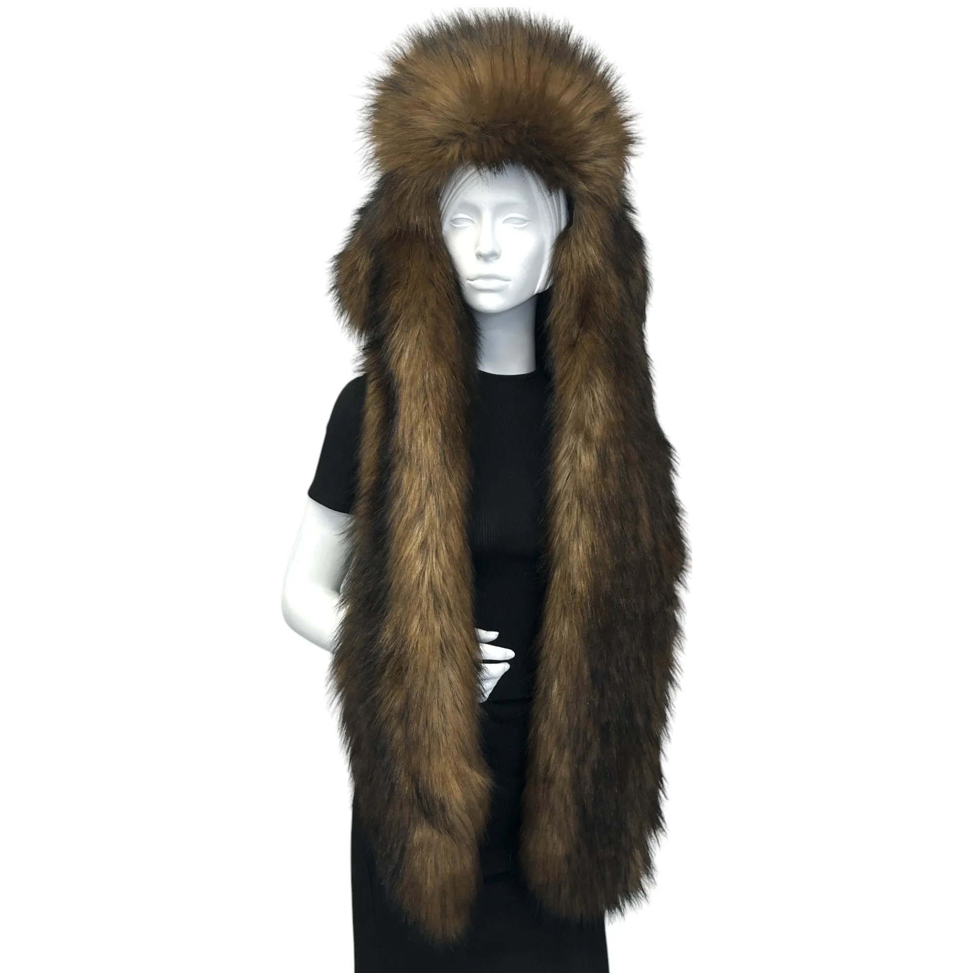 Women's Faux Fur Hat Brown