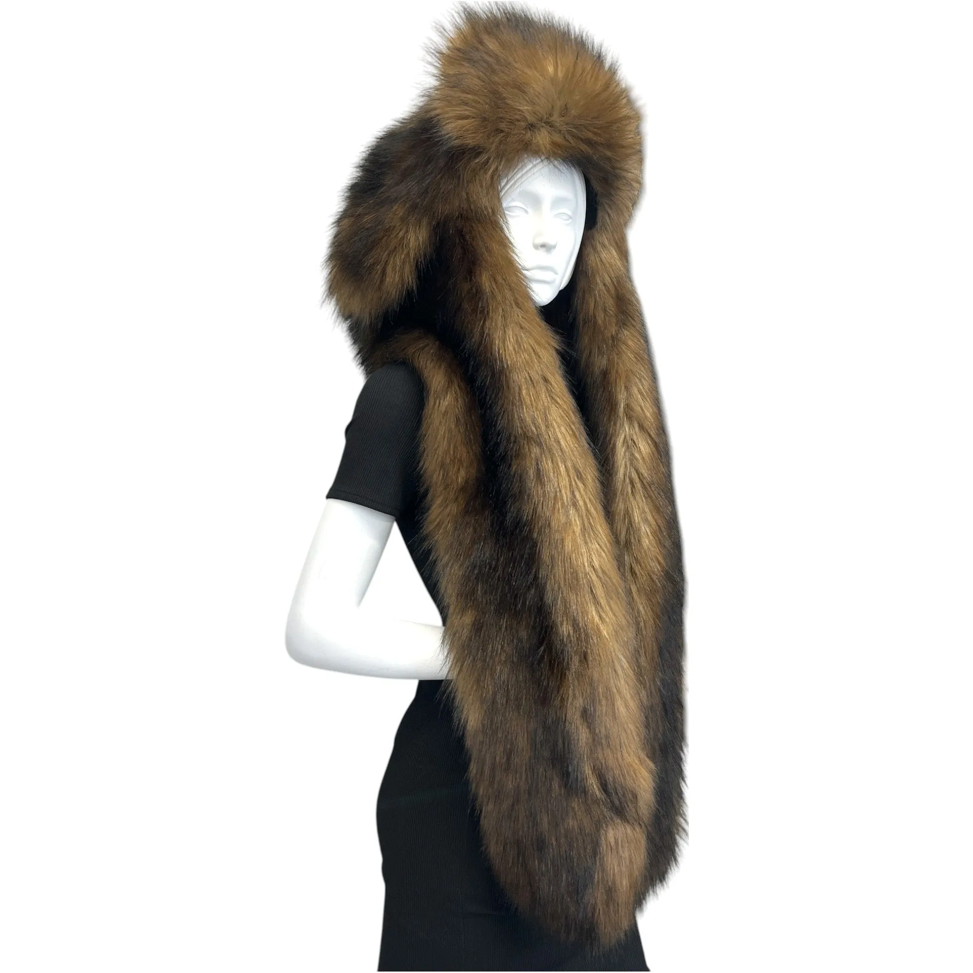 Women's Faux Fur Hat Brown