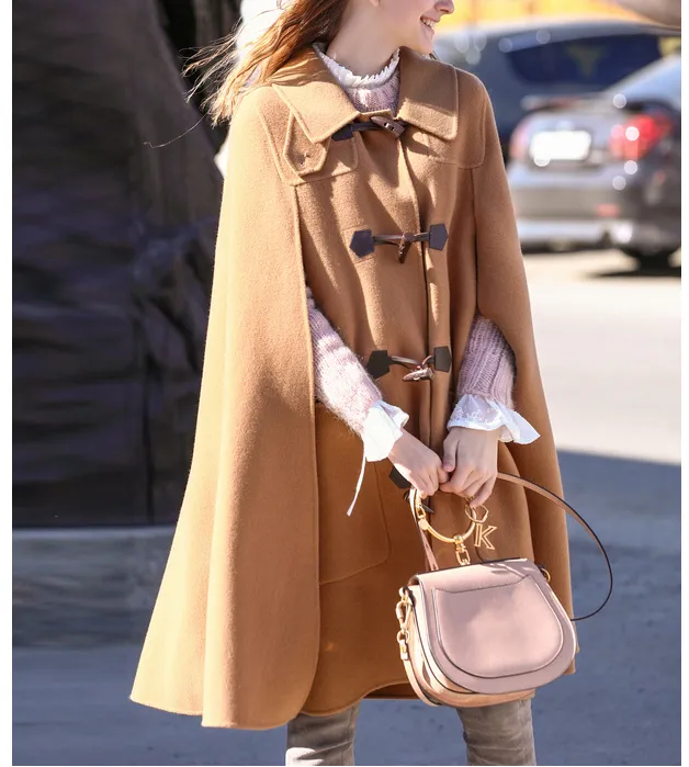 Wool Coat Handmade Long Warm Women Wool Coat Jacket/2211