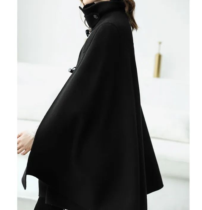 Wool Coat Handmade Long Warm Women Wool Coat Jacket/2211