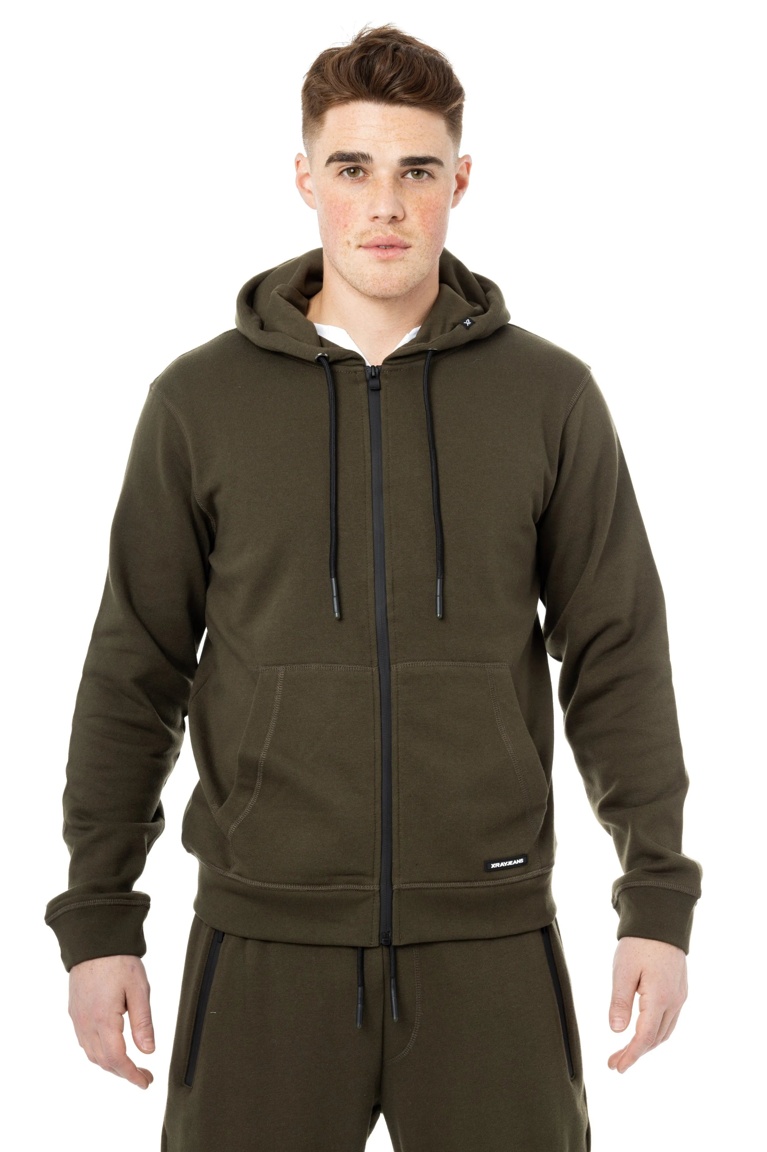 X RAY Fleece Active Classic Zip Up Hoodie